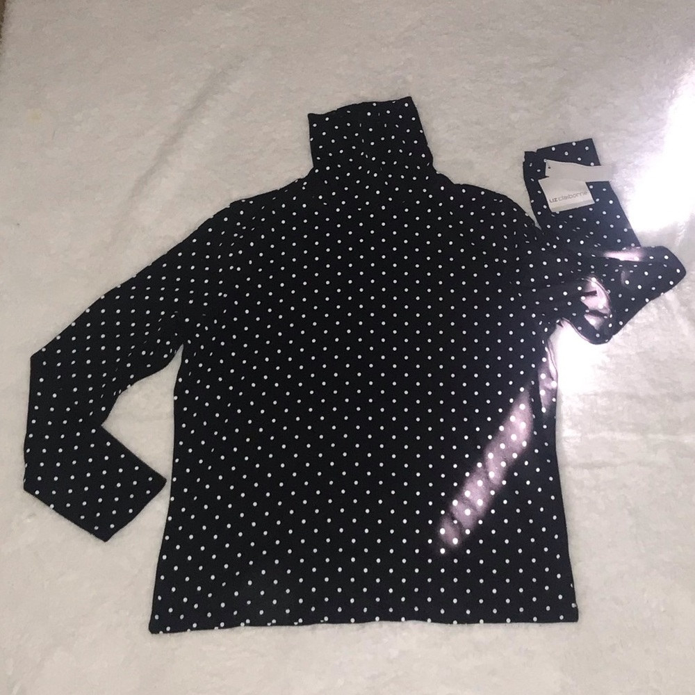 Polka Dot Turtle Neck